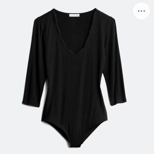 Plus scalloped bodysuit